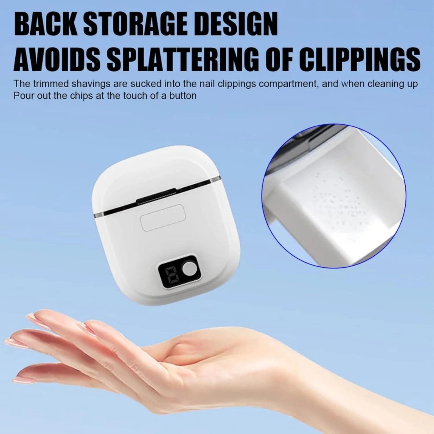 ناخن گیر برقی، سوهان ناخن اتوماتیک USB با 3 سرعت و ایمنی به همراه محفظه جمع آوری خرده ناخن ناخن گیر برقی، سوهان ناخن اتوماتیک USB با 3 سرعت و ایمنی به همراه محفظه جمع آوری خرده ناخن