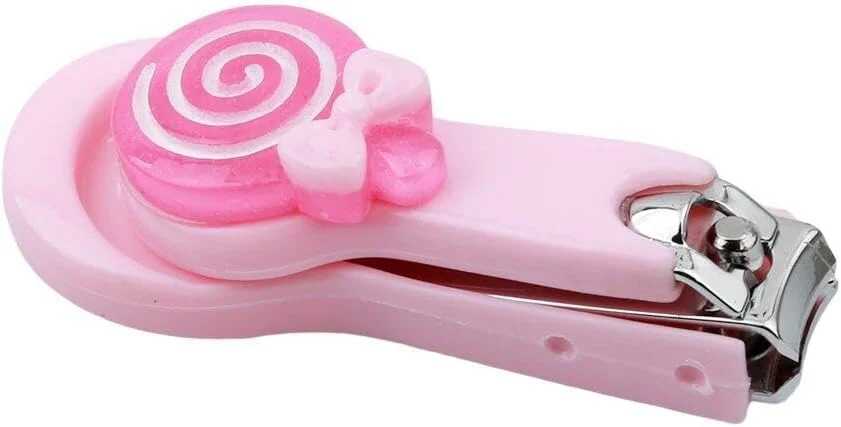 ناخن گیر کودک طرح آبنبات چوبی صورتی، ایمن و کاربردی ناخن گیر کودک طرح آبنبات چوبی صورتی، ایمن و کاربردی