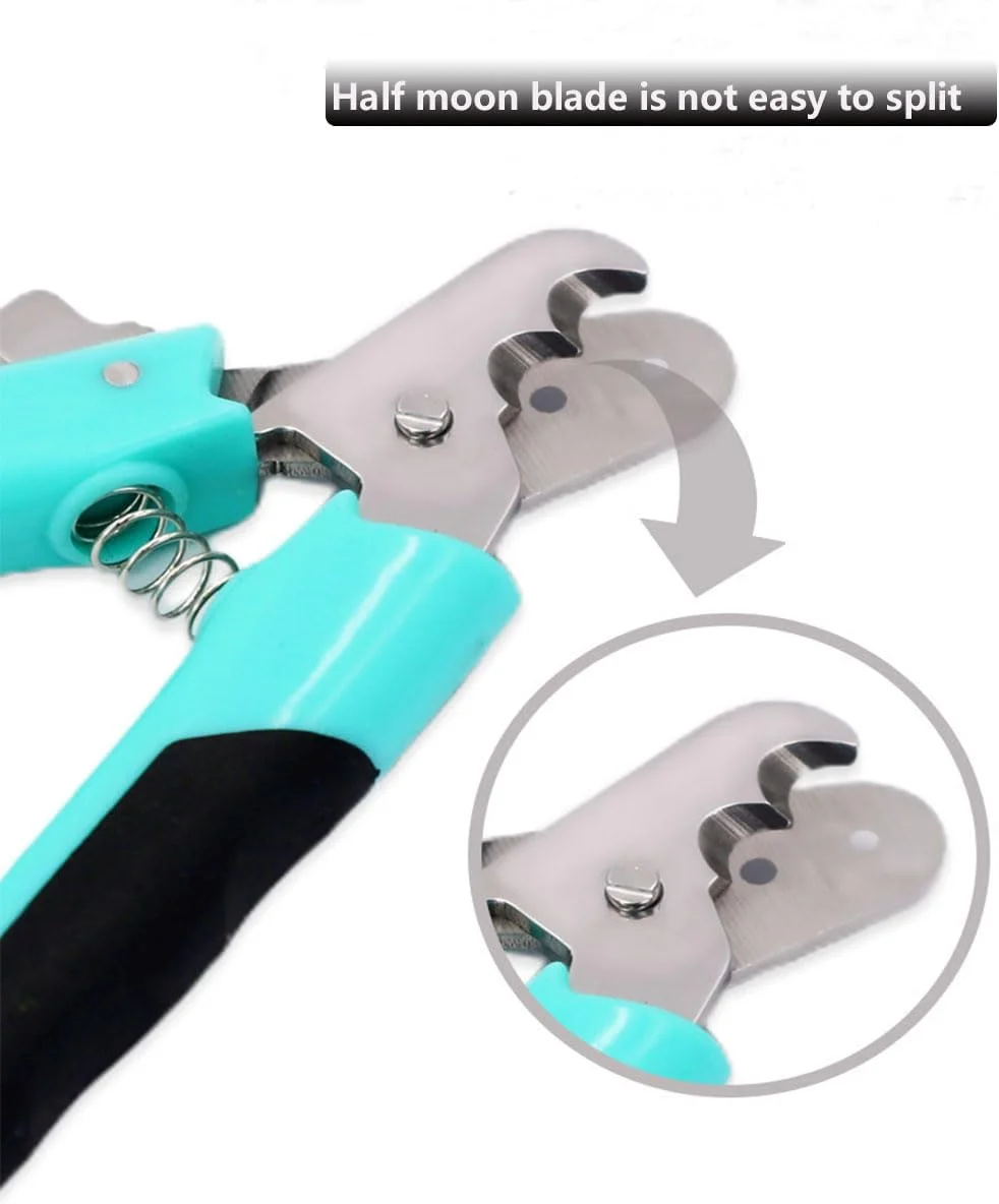 ناخن گیر گربه، ناخن گیر سگ با سوراخ های گرد دوتایی، ناخن گیر استیل ضد زنگ برای گربه ها و سگ ها (آبی دریاچه ای) ناخن گیر گربه، ناخن گیر سگ با سوراخ های گرد دوتایی، ناخن گیر استیل ضد زنگ برای گربه ها و سگ ها (آبی دریاچه ای)