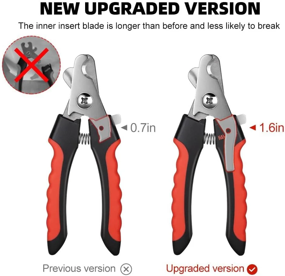 ناخن گیر سگ برای نژادهای بزرگ، متوسط و کوچک، مناسب برای گربه ها، خرگوش ها و خوکچه هندی با قفل ایمنی و محافظ برای جلوگیری از کوتاه کردن بیش از حد (15 سانتی متر) ناخن گیر سگ برای نژادهای بزرگ، متوسط و کوچک، مناسب برای گربه ها، خرگوش ها و خوکچه هندی با قفل ایمنی و محافظ برای جلوگیری از کوتاه کردن بیش از حد (15 سانتی متر)