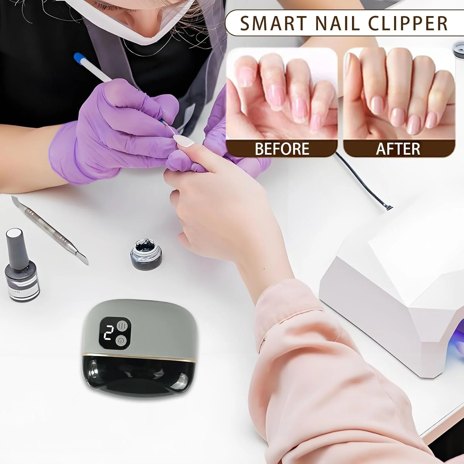 ناخن گیر اتوماتیک، قیچی ایمنی با چراغ LED، ناخن گیر برقی خودکار با محفظه جمع آوری خرده ناخن، مناسب برای آقایان، بانوان، سالمندان، نوزادان و کودکان ناخن گیر اتوماتیک، قیچی ایمنی با چراغ LED، ناخن گیر برقی خودکار با محفظه جمع آوری خرده ناخن، مناسب برای آقایان، بانوان، سالمندان، نوزادان و کودکان
