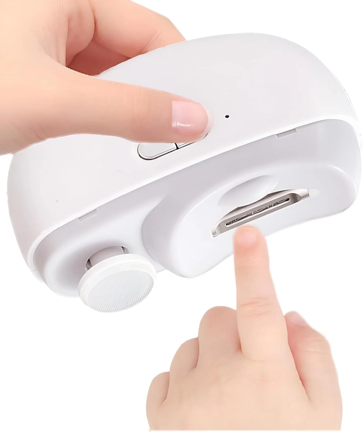 ناخن گیر برقی اتوماتیک، دستگاه پولیش و برش ناخن با چراغ LED، دارای محفظه نگهداری خرده ناخن، شارژ Type C، ناخن گیر ایمن برای نوزادان، کودکان، بزرگسالان و سالمندان ناخن گیر برقی اتوماتیک، دستگاه پولیش و برش ناخن با چراغ LED، دارای محفظه نگهداری خرده ناخن، شارژ Type C، ناخن گیر ایمن برای نوزادان، کودکان، بزرگسالان و سالمندان