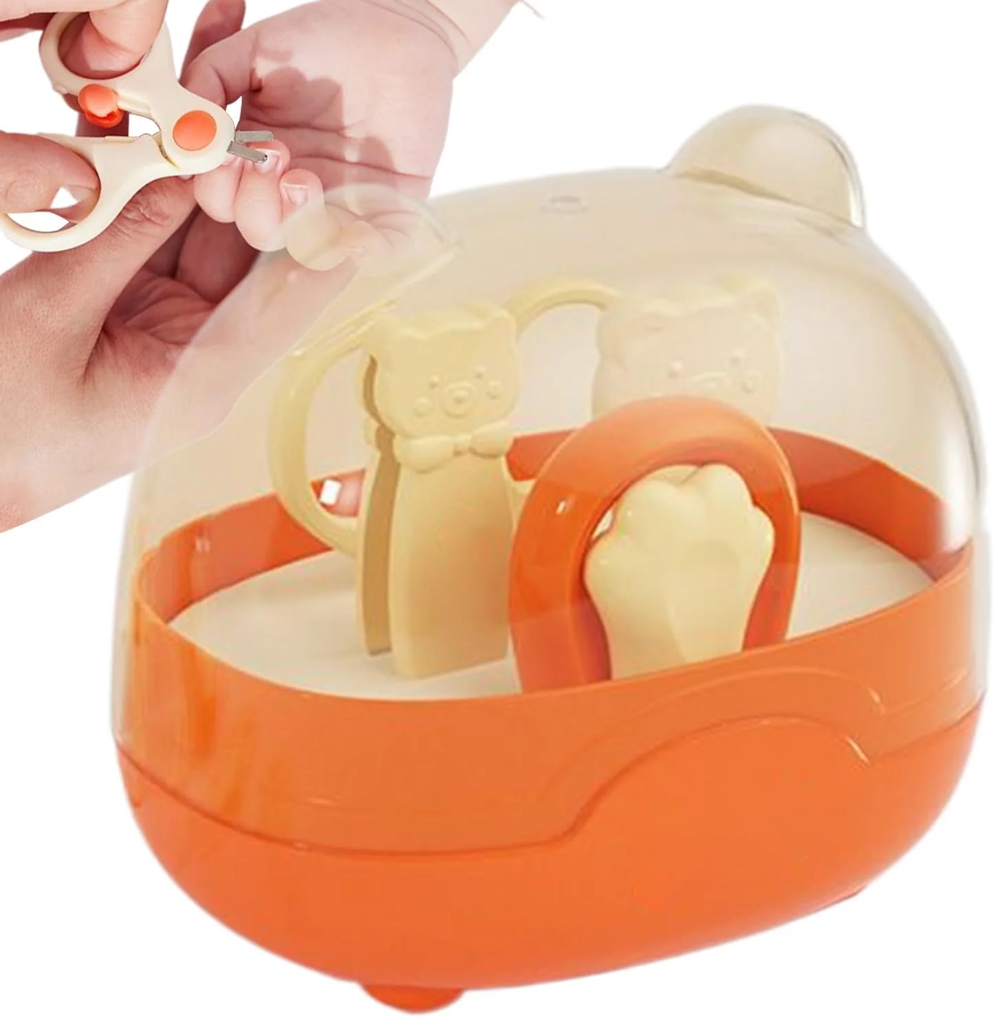 ناخن گیر کودک - ست مراقبت از ناخن کودک، قیچی ایمن - ابزار پیرایش، ست مانیکور برای ناخن انگشتان دست و پای کودکان نوپا، دختران، پسران، منزل، مسافرت، مدرسه، مهد کودک، فضای باز