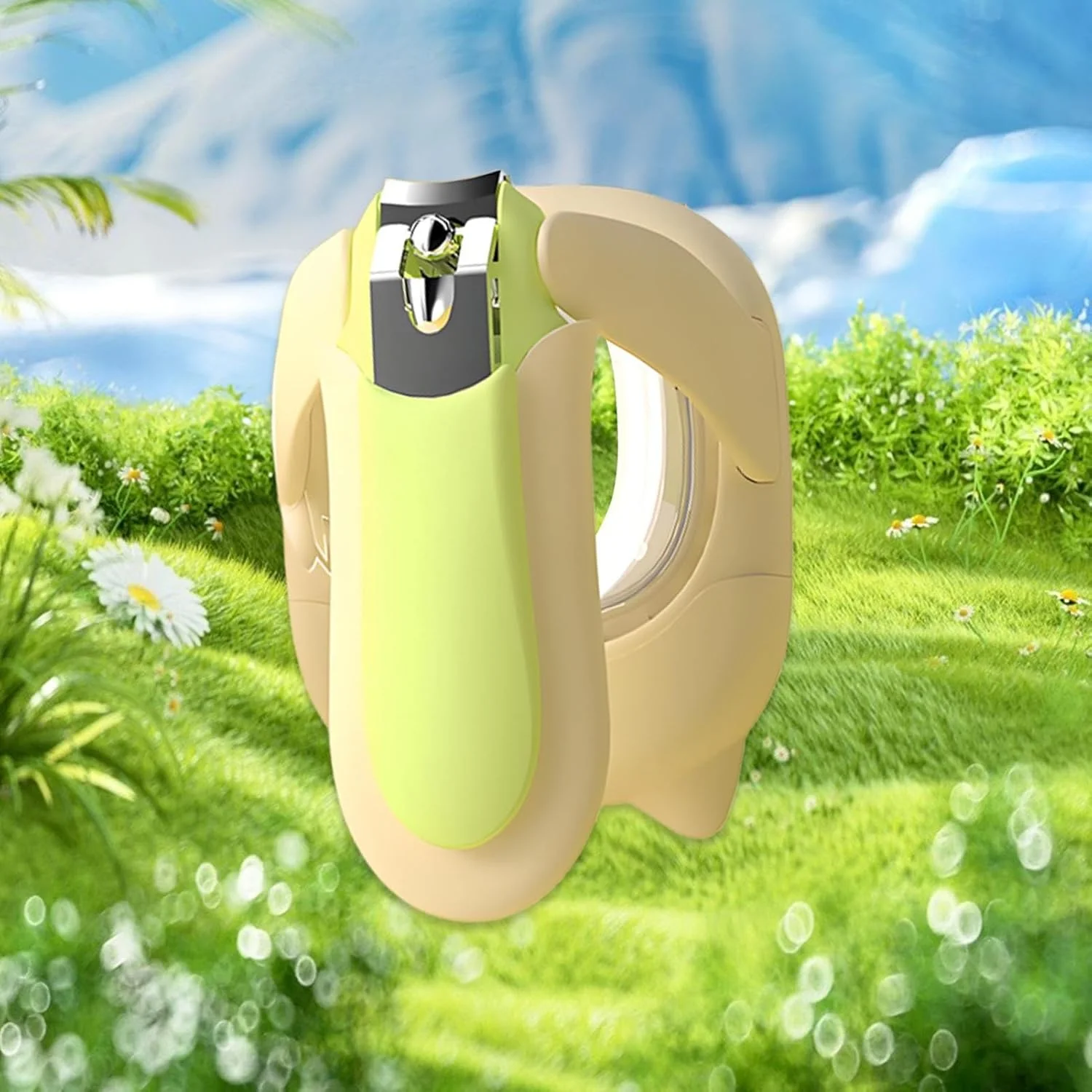 ناخن گیر انگشتان پای کودک | ناخن گیر برقی LED با بزرگنمایی 25 برابری | ابزار مراقبت از ناخن انگشتان دست قیچی ایمنی برای استفاده در شب خانواده های نوپا خانه مسافرت ثبت نام کودک