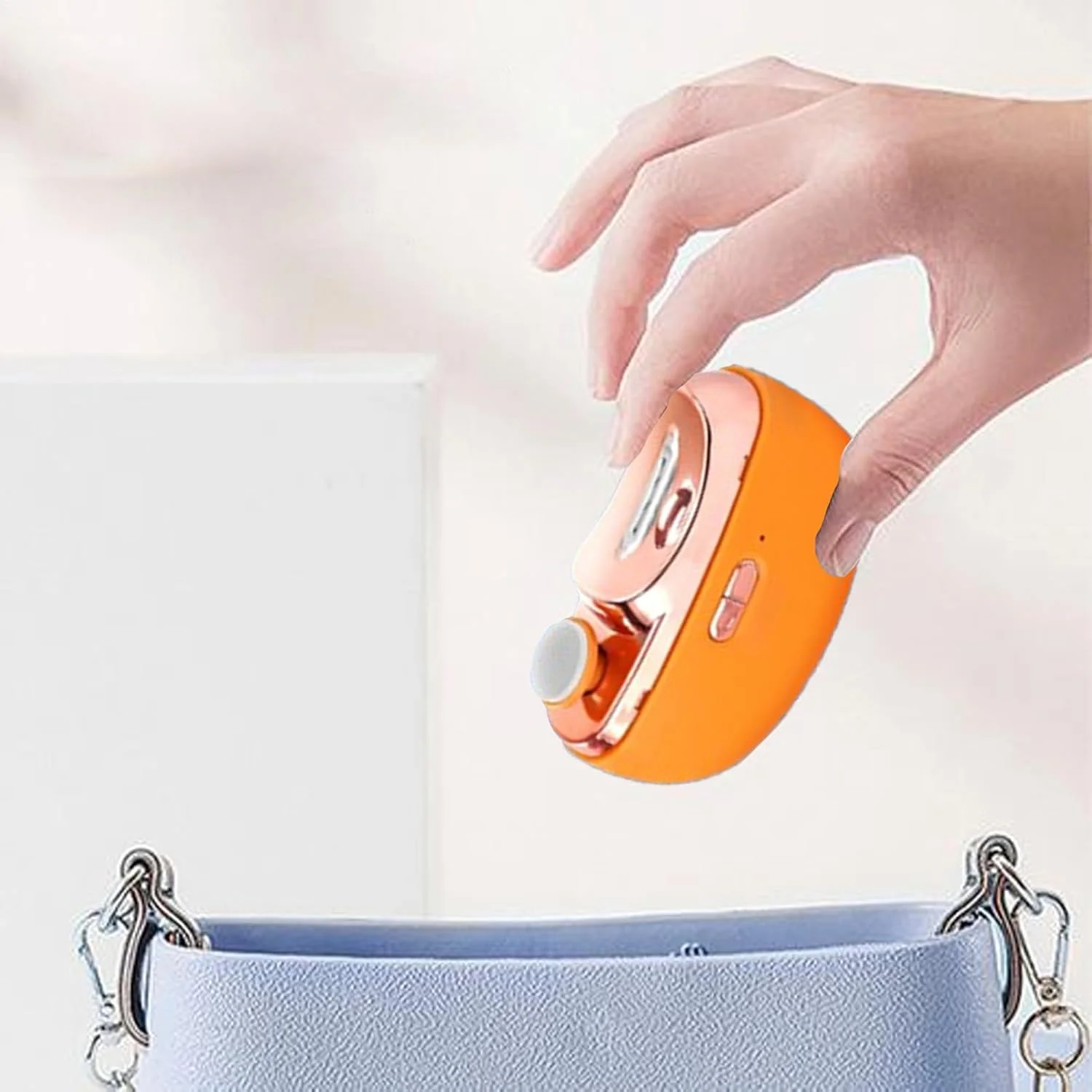 دستگاه اتوماتیک کوتاه کننده ناخن، صیقل دهنده و براق کننده ناخن | قیچی ایمن ناخن گیر، برشگر ایمن ناخن، قیچی شارژی با نور برای بزرگسالان