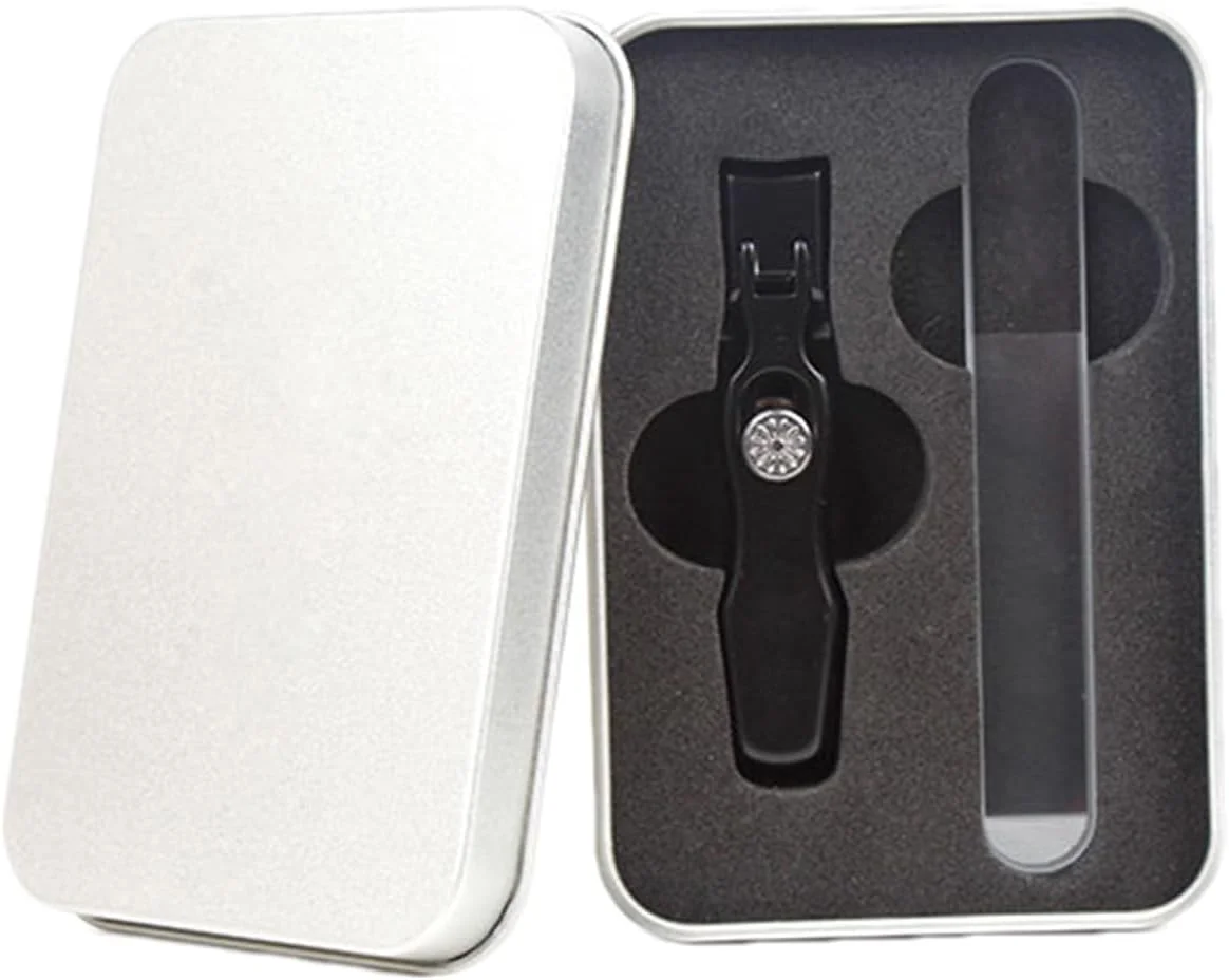 ناخن گیر - قیچی ناخن پا، فولاد ضد زنگ ایمن با دهانه پهن به همراه سوهان، ابزار مانیکور برای منزل، مسافرت، سالن، بانوان و سالمندان