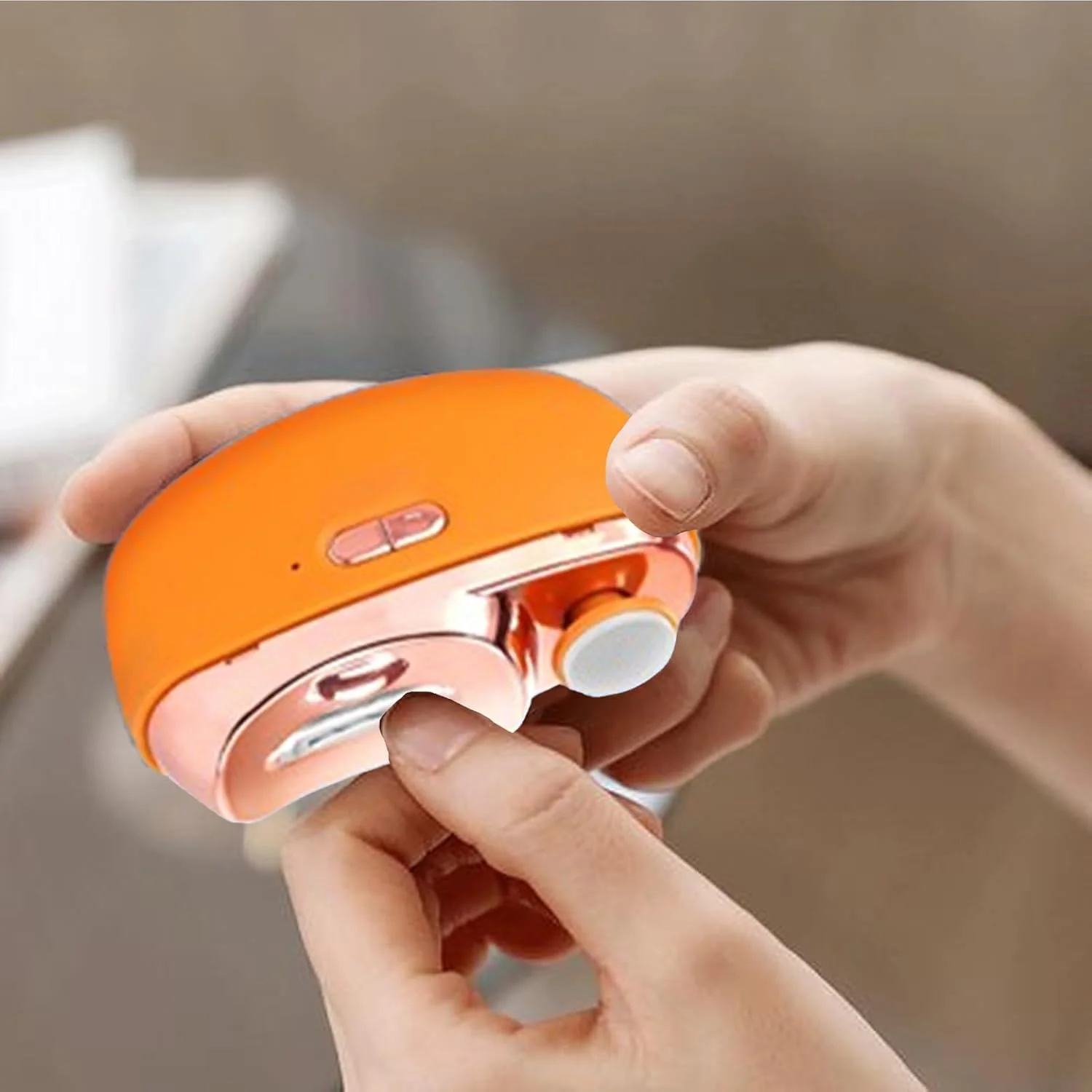 دستگاه اتوماتیک کوتاه کننده ناخن، صیقل دهنده و براق کننده ناخن | قیچی ایمن ناخن گیر، برشگر ایمن ناخن، قیچی شارژی با نور برای بزرگسالان