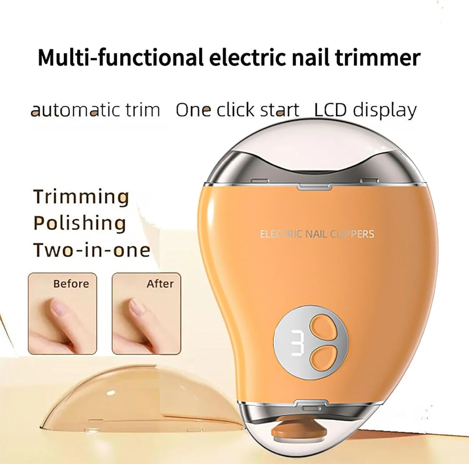 ناخن گیر برقی اتوماتیک NALACAL، دارای صفحه نمایش دیجیتال LCD، طراحی 2 در 1 پولیش ناخن، دارای محفظه جمع آوری ناخن، تریمر ناخن ایمن قابل شارژ USB برای نوزادان، کودکان، سالمندان و مراقبان ناخن گیر برقی اتوماتیک NALACAL، دارای صفحه نمایش دیجیتال LCD، طراحی 2 در 1 پولیش ناخن، دارای محفظه جمع آوری ناخن، تریمر ناخن ایمن قابل شارژ USB برای نوزادان، کودکان، سالمندان و مراقبان