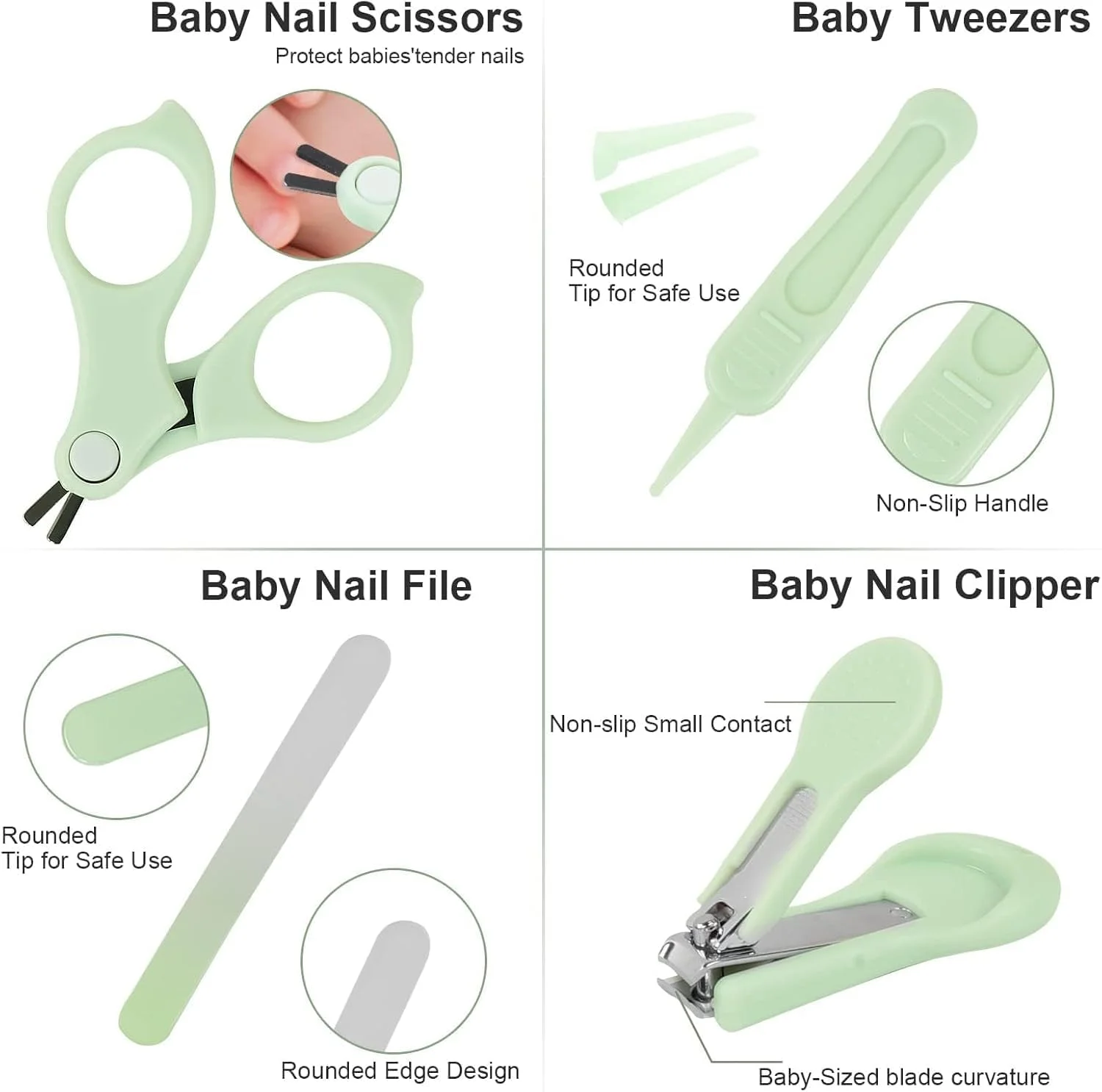 ست مانیکور کودک مامو بیر، ست مراقبت از ناخن نوزاد با جعبه طرح جغد. شامل ناخن گیر، قیچی، سوهان ناخن و موچین برای نوزاد، کودک نوپا و بچه ها ست مانیکور کودک مامو بیر، ست مراقبت از ناخن نوزاد با جعبه طرح جغد. شامل ناخن گیر، قیچی، سوهان ناخن و موچین برای نوزاد، کودک نوپا و بچه ها