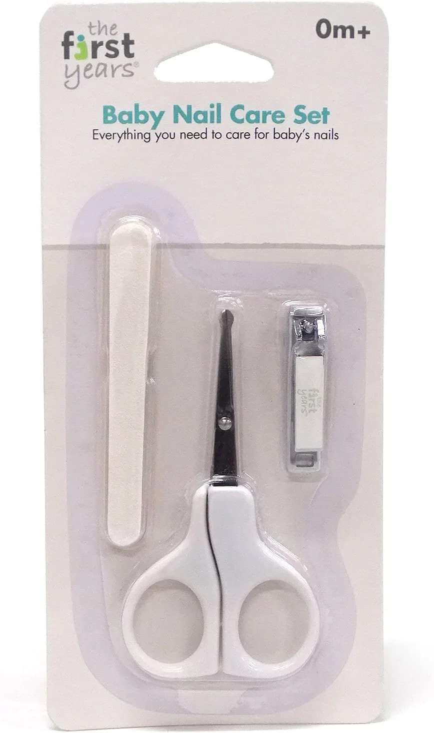 ست پیرایش نوزاد فرست یرز، ست ناخن گیر نوزاد، ست مراقبت از ناخن نوزاد 3 در 1 با قیچی استیل ضد زنگ برای دست های ظریف نوزاد و سوهان سمباده ای برای لبه های تیز، 1 تکه ست پیرایش نوزاد فرست یرز، ست ناخن گیر نوزاد، ست مراقبت از ناخن نوزاد 3 در 1 با قیچی استیل ضد زنگ برای دست های ظریف نوزاد و سوهان سمباده ای برای لبه های تیز، 1 تکه