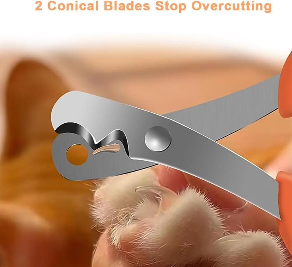 ناخن گیر گربه TOMVAES با محافظ ایمنی، ناخن گیر حیوانات خانگی و ابزار پیرایش ناخن برای جلوگیری از کوتاه کردن بیش از حد ناخن مناسب برای خوکچه هندی، پرندگان، توله سگ ها، بچه گربه ها، جربیل ها، همسترها و خرگوش ها (مدل B) ناخن گیر گربه TOMVAES با محافظ ایمنی، ناخن گیر حیوانات خانگی و ابزار پیرایش ناخن برای جلوگیری از کوتاه کردن بیش از حد ناخن مناسب برای خوکچه هندی، پرندگان، توله سگ ها، بچه گربه ها، جربیل ها، همسترها و خرگوش ها (مدل B)