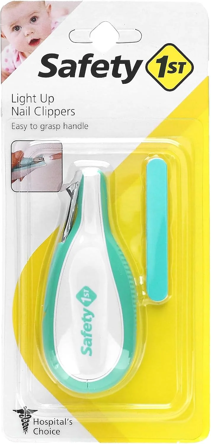 (1 بسته) - ناخن گیر کودک Safety 1st Sleepy Baby با چراغ LED داخلی (1 بسته) - ناخن گیر کودک Safety 1st Sleepy Baby با چراغ LED داخلی