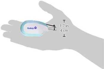 ناخن گیر کودک Safety 1st با دستگیره ثابت (رنگ ها ممکن است متفاوت باشند) (بسته 2 عددی) 8.9 x 5.1 x 4.1 سانتی متر
