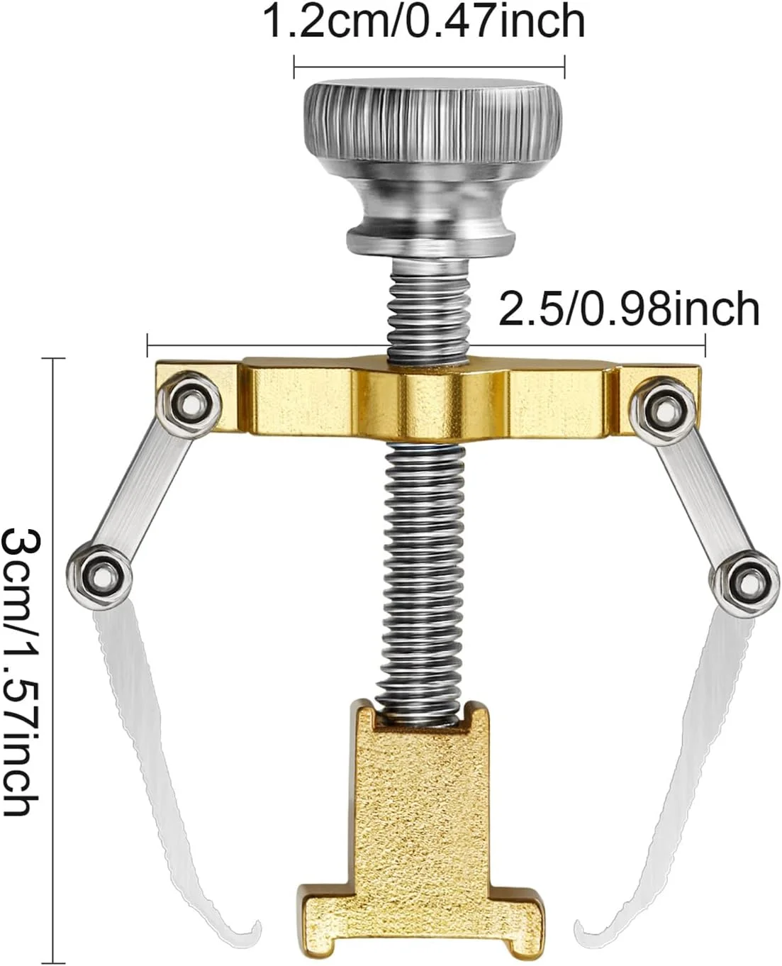 ابزار رفع ناخن فرورفته مادِر، گیره ناخن پا، ابزار مراقبت از پا از جنس استیل ضد زنگ برای پارونیشیا (طلایی)، 2 عدد ابزار رفع ناخن فرورفته مادِر، گیره ناخن پا، ابزار مراقبت از پا از جنس استیل ضد زنگ برای پارونیشیا (طلایی)، 2 عدد
