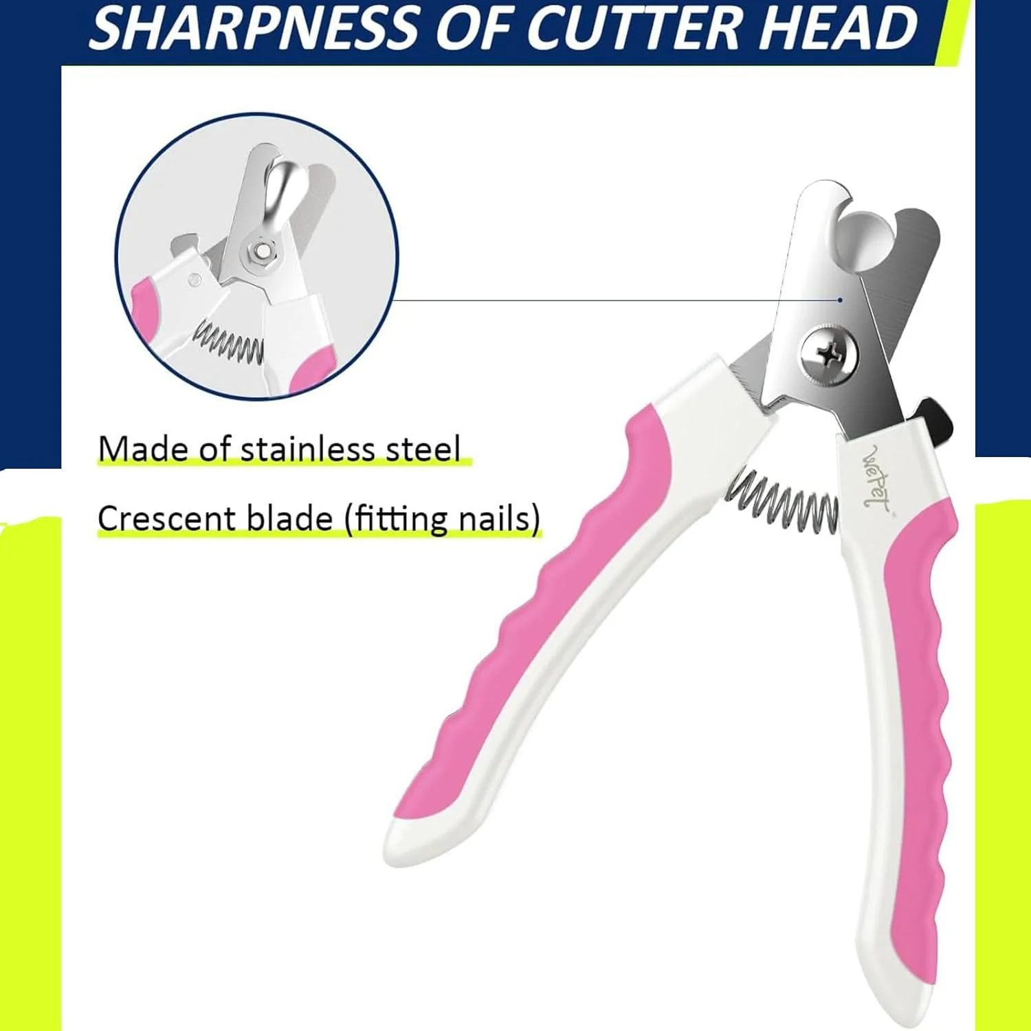 ناخن گیر حیوانات خانگی به همراه سوهان ناخن، ناخن گیر گربه استیل ضد زنگ، ناخن گیر سگ حرفه ای با قفل ایمنی و محافظ، مناسب برای توله سگ ها و بچه گربه ها (صورتی) ناخن گیر حیوانات خانگی به همراه سوهان ناخن، ناخن گیر گربه استیل ضد زنگ، ناخن گیر سگ حرفه ای با قفل ایمنی و محافظ، مناسب برای توله سگ ها و بچه گربه ها (صورتی)