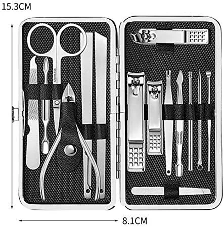 ست مانیکور 15 تکه استیل ضد زنگ، ست قیچی ناخن، ست مراقبت از ناخن ست مانیکور 15 تکه استیل ضد زنگ، ست قیچی ناخن، ست مراقبت از ناخن
