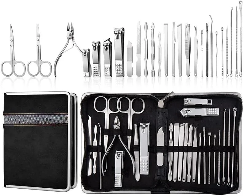 ست مانیکور ۲۶ تکه ممتاز در کیف چرمی مشکی ست مانیکور ۲۶ تکه ممتاز در کیف چرمی مشکی