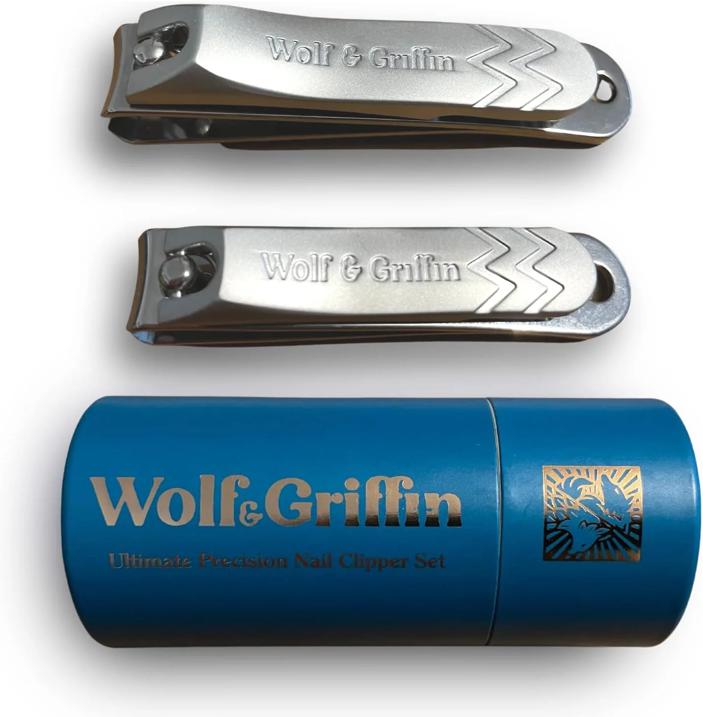 ست دو عددی ناخن گیر بسیار دقیق وُلف اند گریفین | فولاد ضد زنگ | کیت حرفه ای برای ناخن های دست و پا | برای آقایان و بانوان ست دو عددی ناخن گیر بسیار دقیق وُلف اند گریفین | فولاد ضد زنگ | کیت حرفه ای برای ناخن های دست و پا | برای آقایان و بانوان