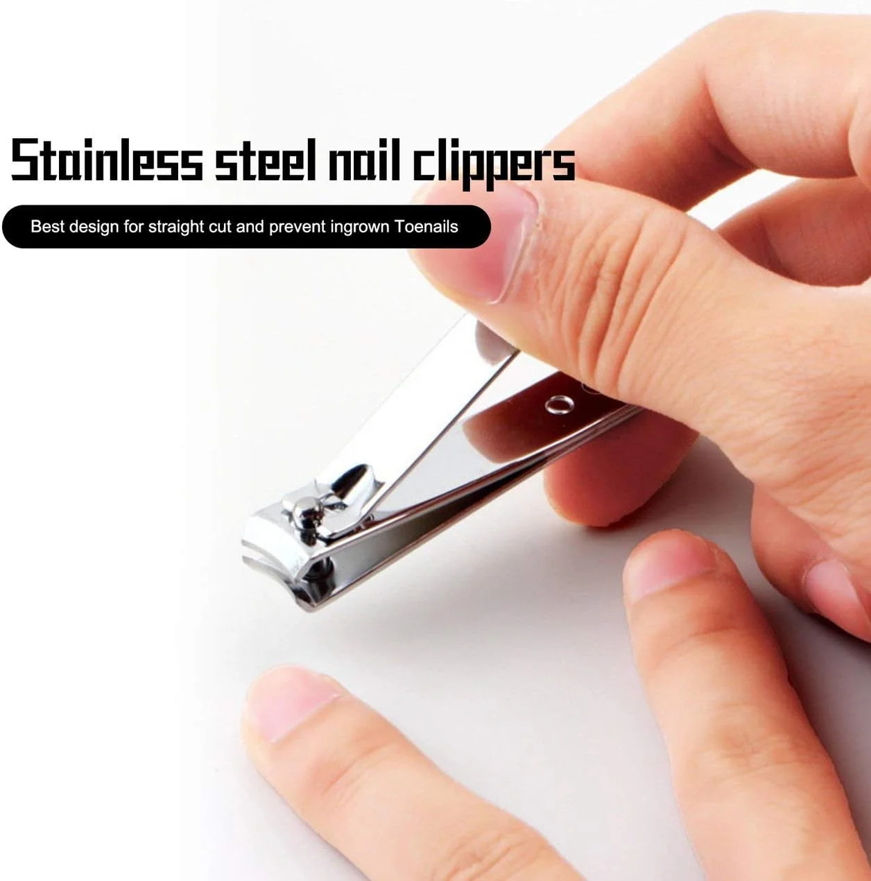 ناخن گیر استیل ضد زنگ، ابزار مانیکور و پدیکور، نقره ای ناخن گیر استیل ضد زنگ، ابزار مانیکور و پدیکور، نقره ای