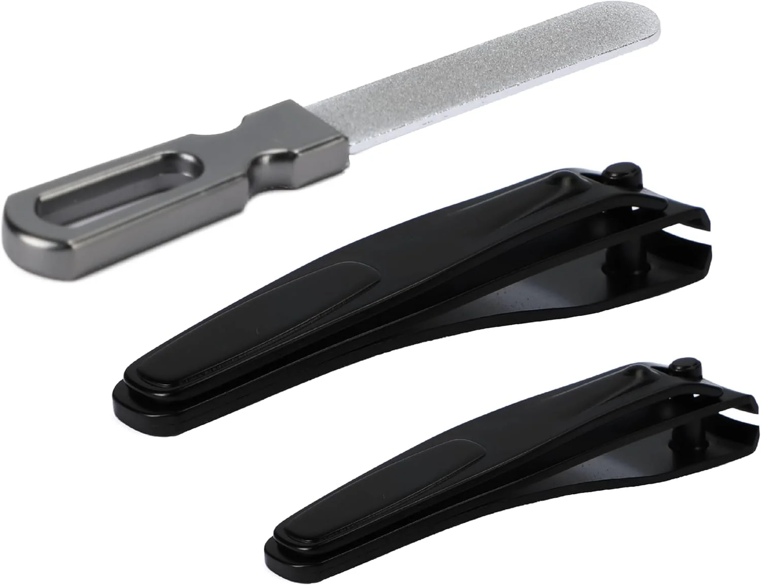 ست ناخن گیر APEXAY [ساخت سولینگن، آلمان] ساخته شده از استیل ضد زنگ فوق العاده تیز و با گرید جراحی، طراحی شده برای استفاده آسان برای ناخن های ضخیم و ظریف دست و پا. (مشکی حرفه ای)