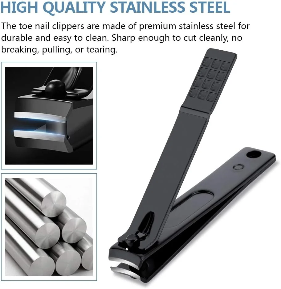 ست ناخن گیر، ناخن گیر انگشت با سوهان ناخن، ناخن گیر حرفه ای استیل ضد زنگ برای آقایان و بانوان، ست 3 عددی با بسته بندی چرمی