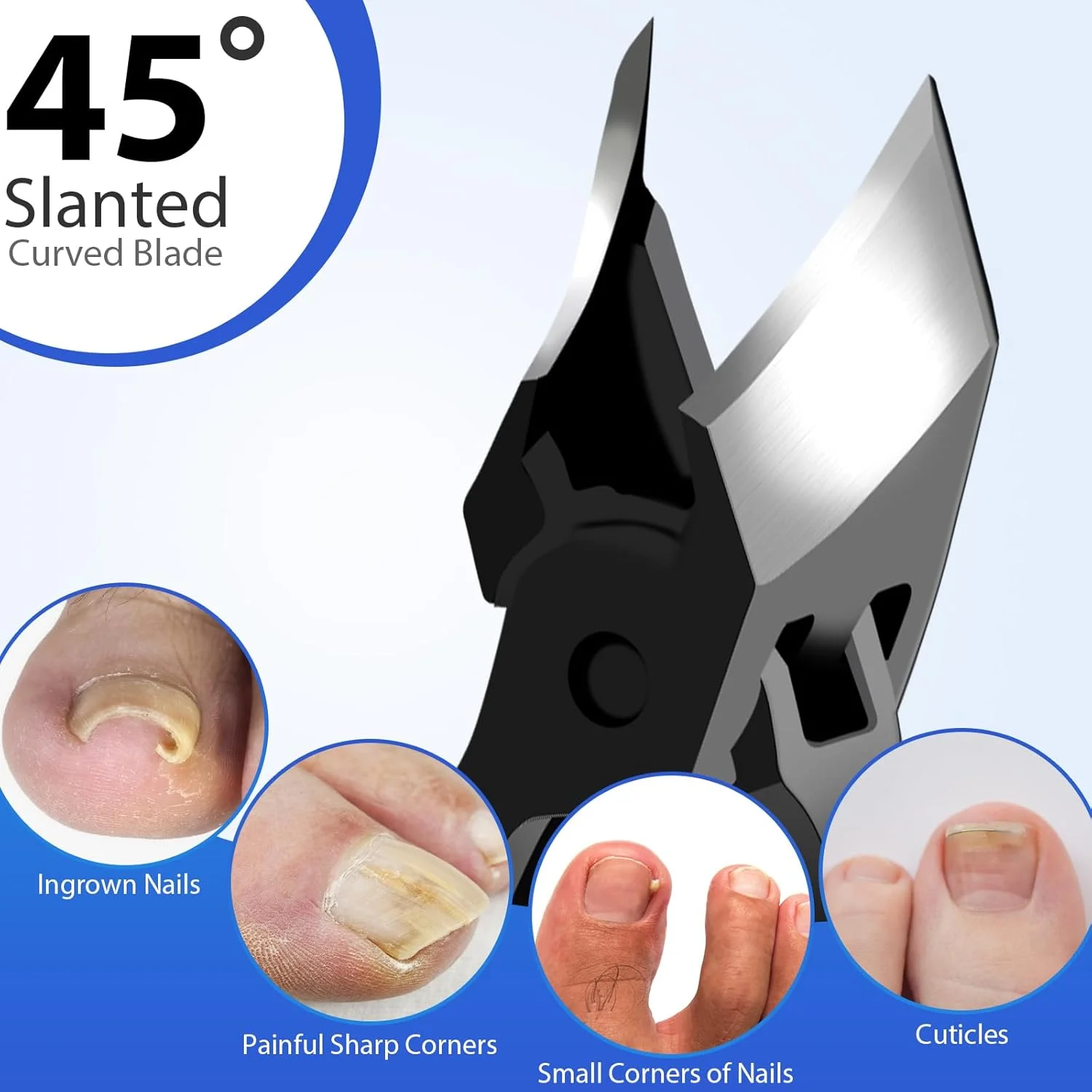 ناخن گیر برای ناخن های ضخیم، سازندگان شروع به کار، ناخن گیرهای کج، فک پهن، ناخن گیر ناخن های دست و پا، ناخن گیر سنگین، ناخن گیرهای تیز خمیده برای سالمندان، مردان و زنان