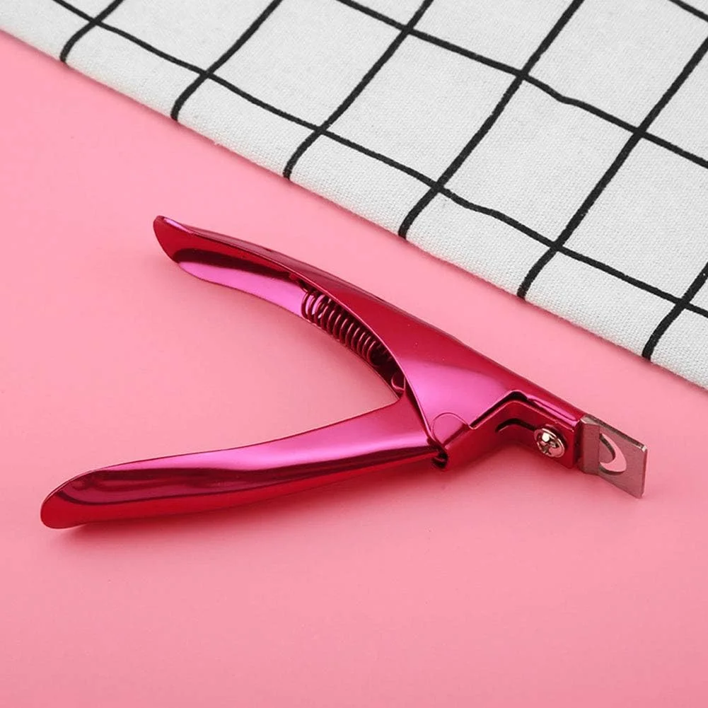 دو عدد قیچی ناخن مصنوعی ابزار مانیکور، قیچی U شکل برای کوتاه کردن ناخن های اکریلیک ژلی مصنوعی، قیچی ناخن خانگی DIY (قرمز*2) دو عدد قیچی ناخن مصنوعی ابزار مانیکور، قیچی U شکل برای کوتاه کردن ناخن های اکریلیک ژلی مصنوعی، قیچی ناخن خانگی DIY (قرمز*2)