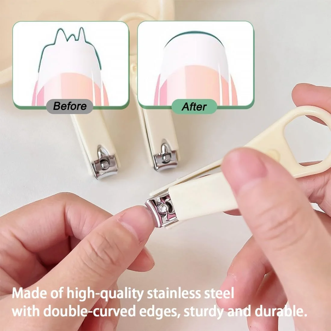 ست دو عددی ناخن گیر، ناخن گیر با سوهان ناخن و جعبه، ناخن گیر استیل ضد زنگ برای انگشتان دست و پا ست دو عددی ناخن گیر، ناخن گیر با سوهان ناخن و جعبه، ناخن گیر استیل ضد زنگ برای انگشتان دست و پا