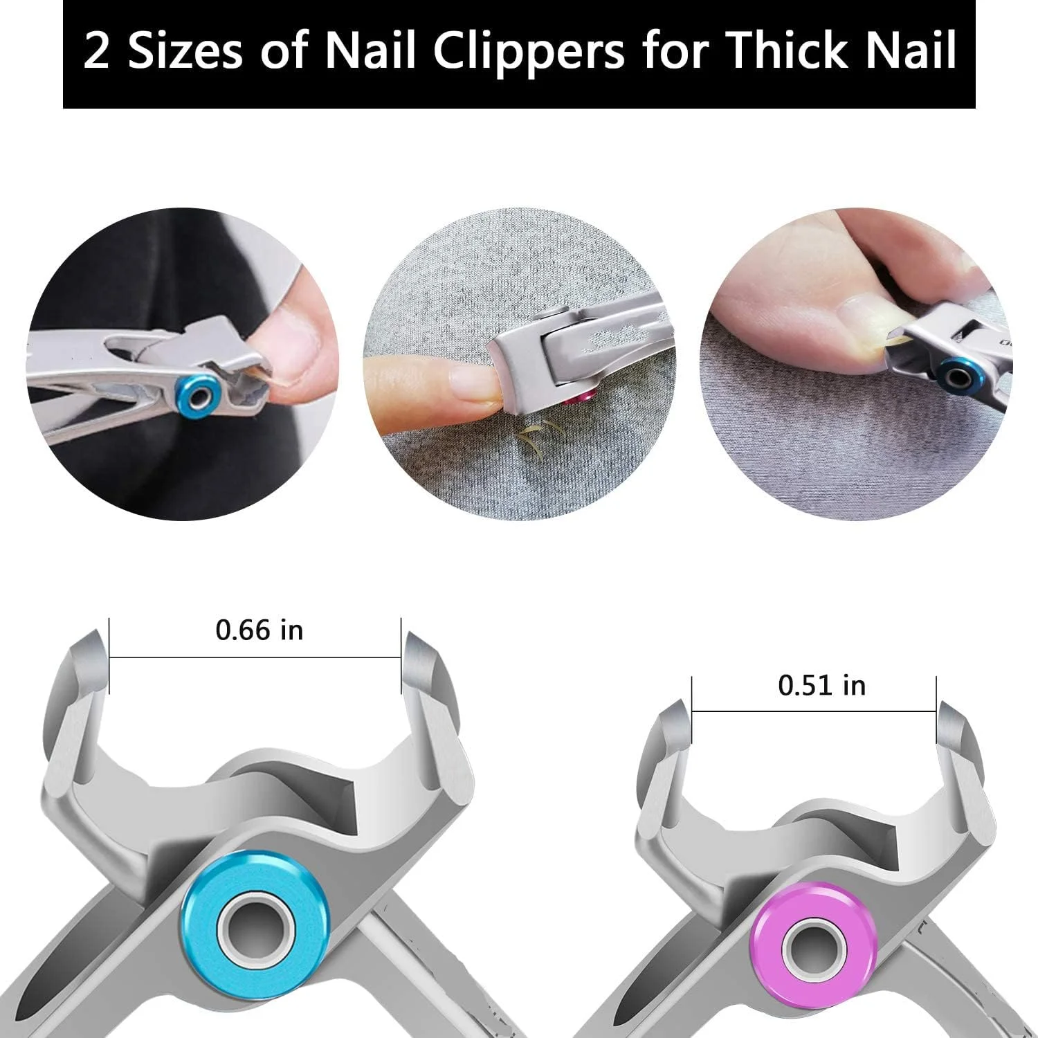 ست ناخن گیر برای ناخن های ضخیم، دهانه فک فوق العاده پهن برای ناخن های سفت، ناخن گیر استیل ضد زنگ، ست سه عددی سوهان ناخن برای ناخن های بزرگ، سالمندان، آقایان و بانوان (3 عدد) ست ناخن گیر برای ناخن های ضخیم، دهانه فک فوق العاده پهن برای ناخن های سفت، ناخن گیر استیل ضد زنگ، ست سه عددی سوهان ناخن برای ناخن های بزرگ، سالمندان، آقایان و بانوان (3 عدد)