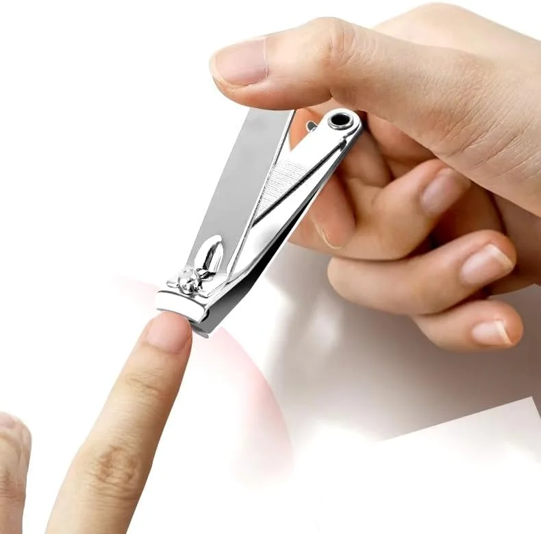 ناخن گیر حرفه ای استیل ضد زنگ سنگین - مناسب برای خانم ها، آقایان، کودکان - ایده آل برای پدیکور و مانیکور (نقره ای) ناخن گیر حرفه ای استیل ضد زنگ سنگین - مناسب برای خانم ها، آقایان، کودکان - ایده آل برای پدیکور و مانیکور (نقره ای)