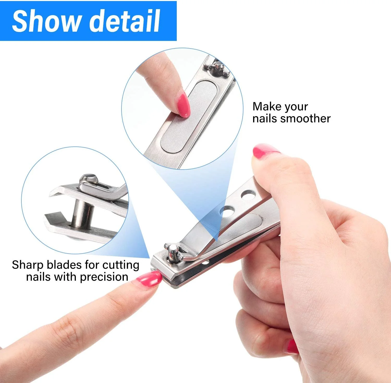 ست ناخن گیر دو تکه لبه صاف مادِر، ناخن گیر، قوی، نقره ای، استیل ضد زنگ، سبک کلاسیک، مناسب برای ناخن های ضخیم، مردان، زنان، بزرگسالان ست ناخن گیر دو تکه لبه صاف مادِر، ناخن گیر، قوی، نقره ای، استیل ضد زنگ، سبک کلاسیک، مناسب برای ناخن های ضخیم، مردان، زنان، بزرگسالان