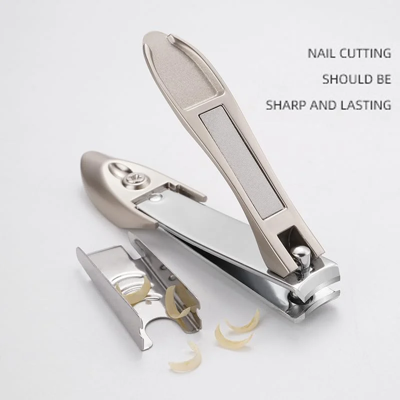 ست ناخن گیر مردانه با محفظه جمع آوری، ناخن گیر های بسیار تیز و بادوام با اهرم ارگونومیک، شامل جعبه فلزی (ست 3 تکه) ست ناخن گیر مردانه با محفظه جمع آوری، ناخن گیر های بسیار تیز و بادوام با اهرم ارگونومیک، شامل جعبه فلزی (ست 3 تکه)