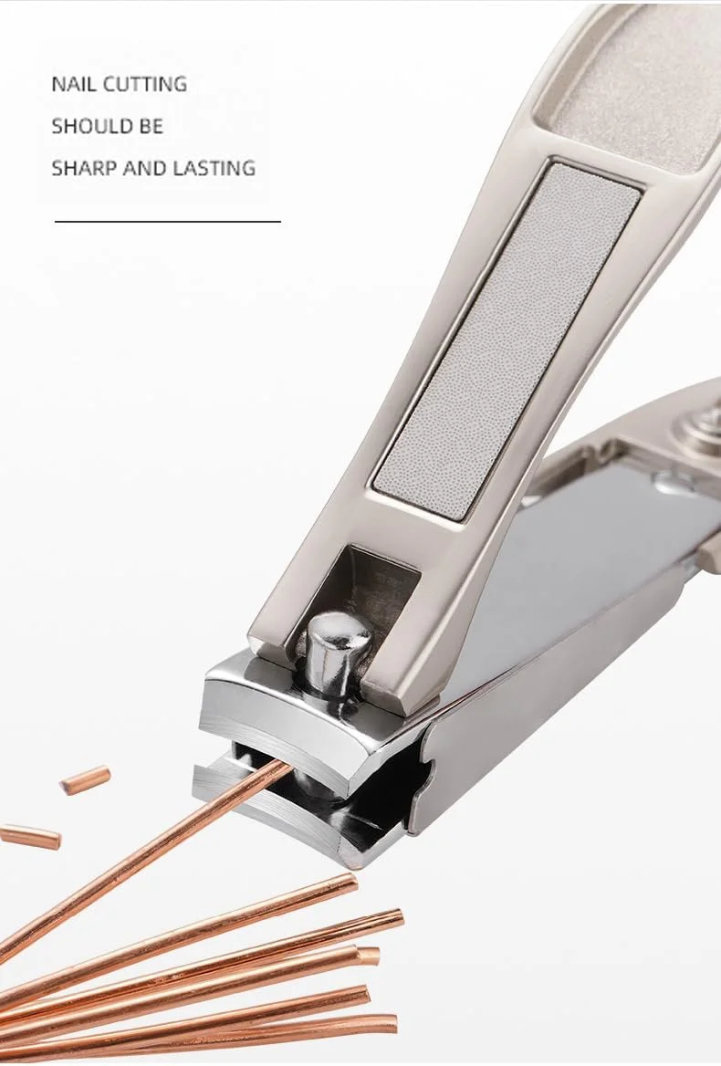 ست ناخن گیر مردانه با محفظه جمع آوری، ناخن گیر های بسیار تیز و بادوام با اهرم ارگونومیک، شامل جعبه فلزی (ست 3 تکه) ست ناخن گیر مردانه با محفظه جمع آوری، ناخن گیر های بسیار تیز و بادوام با اهرم ارگونومیک، شامل جعبه فلزی (ست 3 تکه)