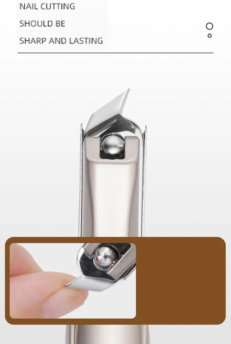 ست ناخن گیر مردانه با محفظه جمع آوری، ناخن گیر های بسیار تیز و بادوام با اهرم ارگونومیک، شامل جعبه فلزی (ست 3 تکه) ست ناخن گیر مردانه با محفظه جمع آوری، ناخن گیر های بسیار تیز و بادوام با اهرم ارگونومیک، شامل جعبه فلزی (ست 3 تکه)