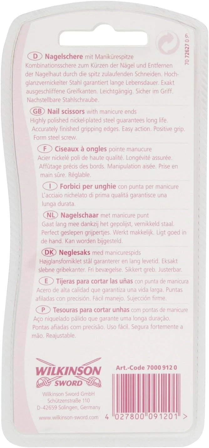 قیچی ناخن ویلکینسون سوورد با نوک های مانیکور، 1 عدد قیچی ناخن ویلکینسون سوورد با نوک های مانیکور، 1 عدد