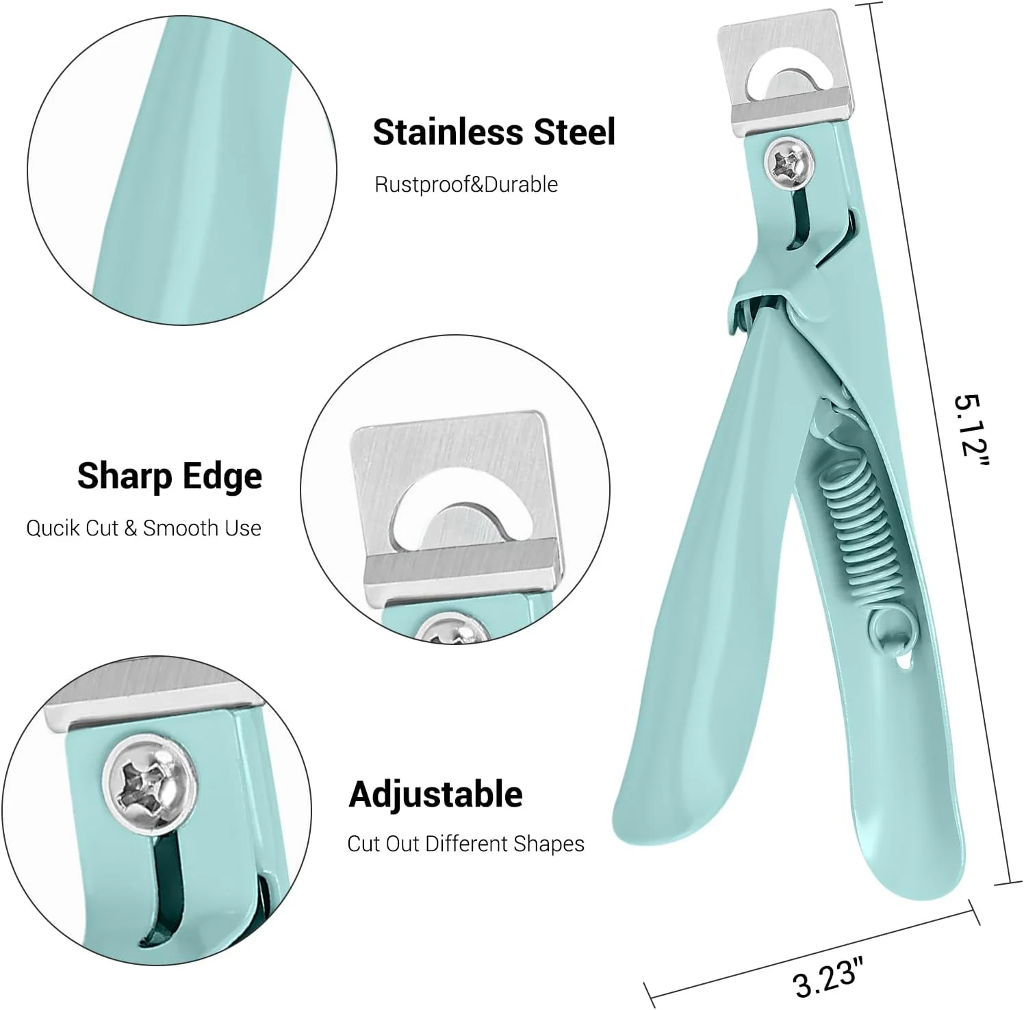 ناخن گیر اکریلیک، ناخن گیر حرفه ای برای ناخن های اکریلیک و نوک ناخن مصنوعی، ناخن گیر استیل ضد زنگ قابل تنظیم، ابزار مانیکور برای سالن، هنر ناخن در خانه، سبز ناخن گیر اکریلیک، ناخن گیر حرفه ای برای ناخن های اکریلیک و نوک ناخن مصنوعی، ناخن گیر استیل ضد زنگ قابل تنظیم، ابزار مانیکور برای سالن، هنر ناخن در خانه، سبز