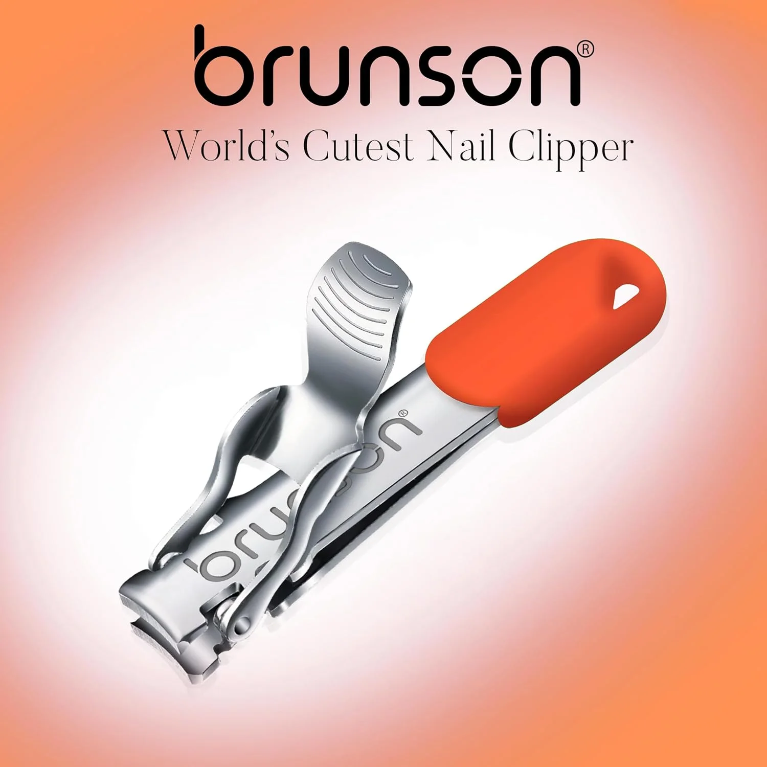 ناخن گیر برونسون - ناخن گیر استیل ضد زنگ با دسته ارگونومیک، مناسب برای مانیکور و پدیکور خانم ها، آقایان و کودکان - تیغه تیز با دوام (نارنجی) ناخن گیر برونسون - ناخن گیر استیل ضد زنگ با دسته ارگونومیک، مناسب برای مانیکور و پدیکور خانم ها، آقایان و کودکان - تیغه تیز با دوام (نارنجی)