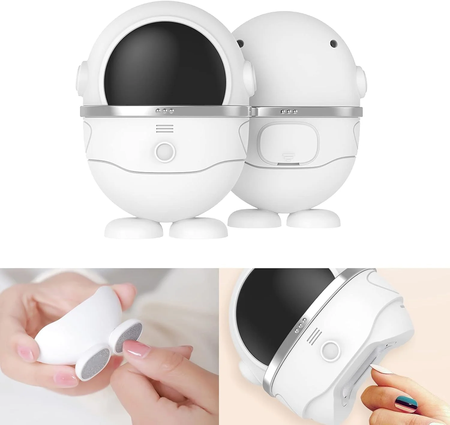 ناخن گیر برقی MAKINGTEC، طراحی 2 در 1، کوتاه کردن سریع ناخن با محفظه جمع آوری، بدون آسیب به پوست، ایمن و قابل شارژ با USB، مناسب برای نوزادان، کودکان، بزرگسالان و سالمندان (نقره ای) ناخن گیر برقی MAKINGTEC، طراحی 2 در 1، کوتاه کردن سریع ناخن با محفظه جمع آوری، بدون آسیب به پوست، ایمن و قابل شارژ با USB، مناسب برای نوزادان، کودکان، بزرگسالان و سالمندان (نقره ای)