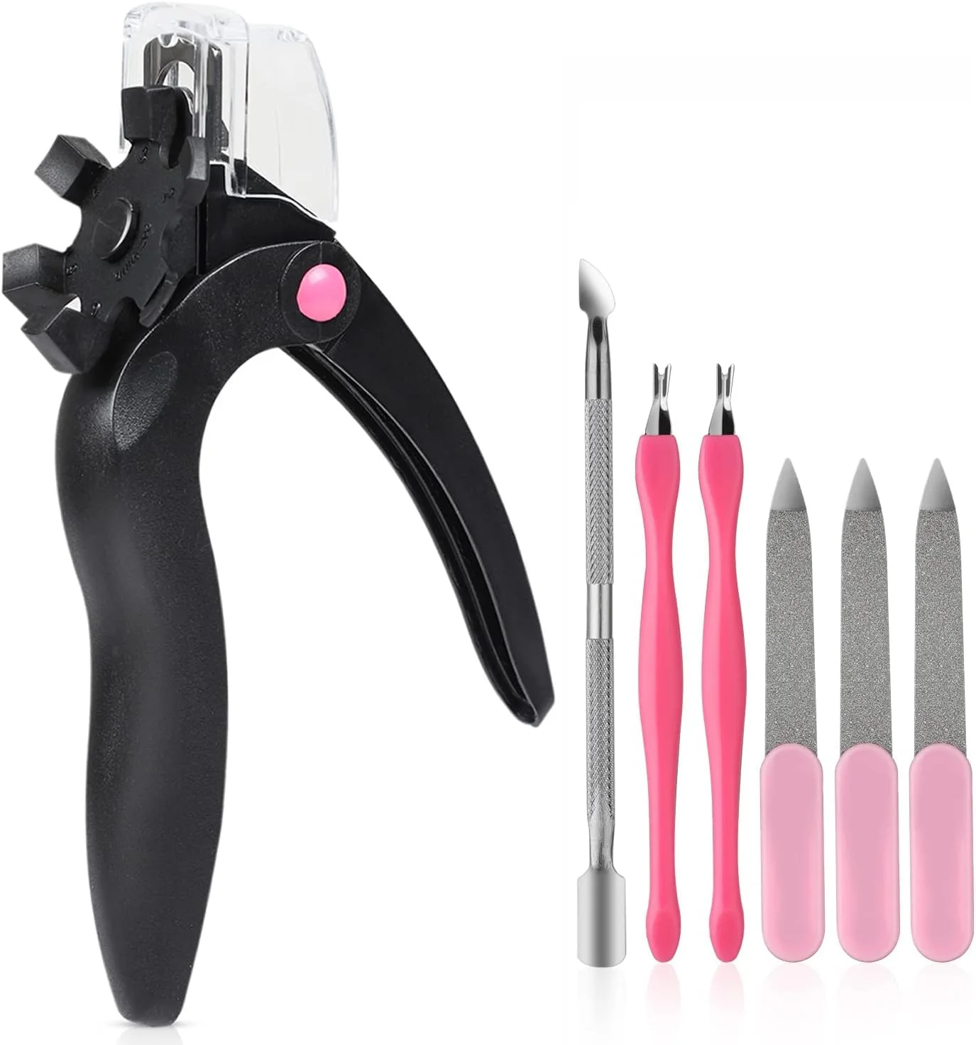 ناخن گیر قابل تنظیم MAKINGTEC، ابزار برش ناخن مصنوعی از جنس استیل ضد زنگ با عملکرد بازیافت، ابزار ناخن گیر پا برای هنر ناخن، ابزار پیرایش ناخن مصنوعی برای پروژه های مانیکور (مشکی) ناخن گیر قابل تنظیم MAKINGTEC، ابزار برش ناخن مصنوعی از جنس استیل ضد زنگ با عملکرد بازیافت، ابزار ناخن گیر پا برای هنر ناخن، ابزار پیرایش ناخن مصنوعی برای پروژه های مانیکور (مشکی)