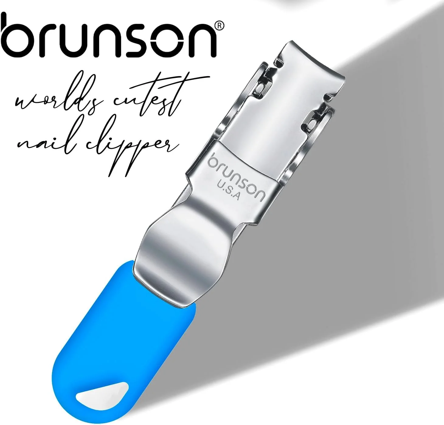 ناخن گیر برونسون - ناخن گیر استیل ضد زنگ با دسته محکم، مناسب برای مانیکور و پدیکور خانم ها، آقایان و کودکان - تیغه تیز بادوام (آبی) ناخن گیر برونسون - ناخن گیر استیل ضد زنگ با دسته محکم، مناسب برای مانیکور و پدیکور خانم ها، آقایان و کودکان - تیغه تیز بادوام (آبی)