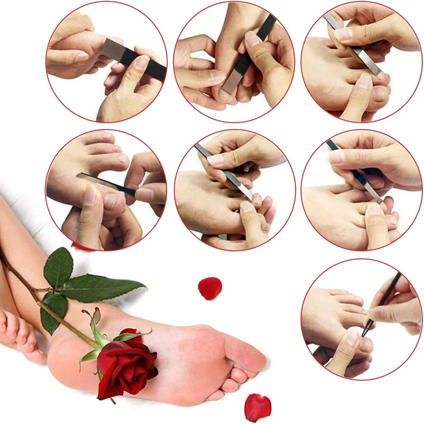 ست ابزار پدیکور MAKINGTEC، 4 تکه چاقوی استیل ضد زنگ حرفه ای برای ناخن پا به همراه کیف نگهداری، چاقوهای ناخن، از بین برنده پوست مرده برای اصلاح ناخن پا ست ابزار پدیکور MAKINGTEC، 4 تکه چاقوی استیل ضد زنگ حرفه ای برای ناخن پا به همراه کیف نگهداری، چاقوهای ناخن، از بین برنده پوست مرده برای اصلاح ناخن پا