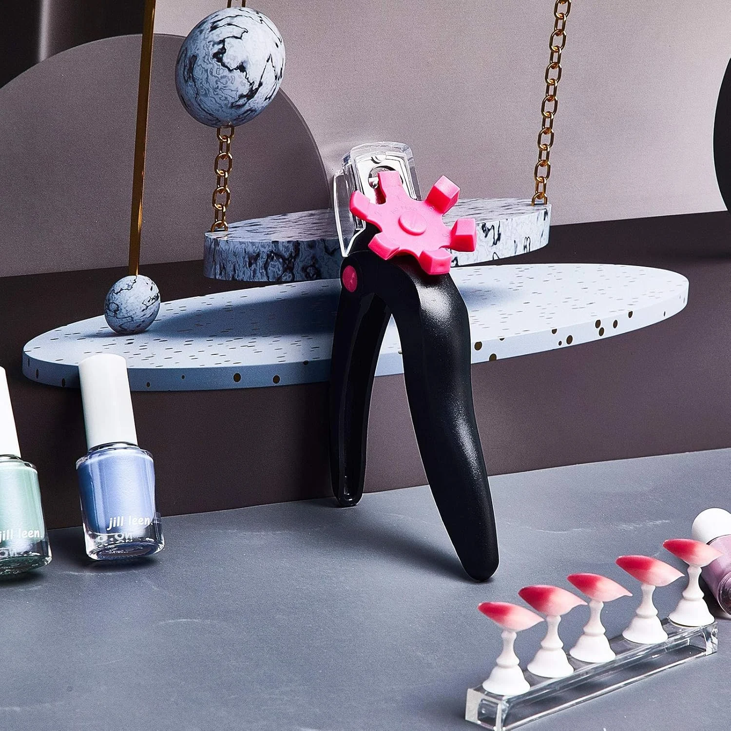 ناخن گیر MAKINGTEC، کاتر نوک اکریلیک برای ناخن های مصنوعی ژلی، پیرایشگر لبه کوتیکول استیل ضد زنگ قابل تنظیم، ابزار مانیکور (مشکی) ناخن گیر MAKINGTEC، کاتر نوک اکریلیک برای ناخن های مصنوعی ژلی، پیرایشگر لبه کوتیکول استیل ضد زنگ قابل تنظیم، ابزار مانیکور (مشکی)