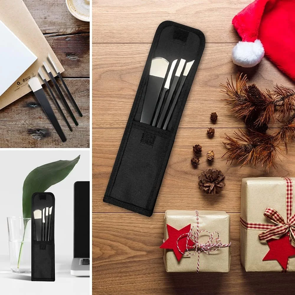 ست ابزار پدیکور MAKINGTEC، 4 تکه چاقوی استیل ضد زنگ حرفه ای برای ناخن پا به همراه کیف نگهداری، چاقوهای ناخن، از بین برنده پوست مرده برای اصلاح ناخن پا ست ابزار پدیکور MAKINGTEC، 4 تکه چاقوی استیل ضد زنگ حرفه ای برای ناخن پا به همراه کیف نگهداری، چاقوهای ناخن، از بین برنده پوست مرده برای اصلاح ناخن پا