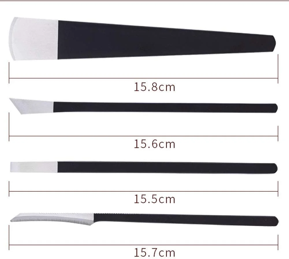 ست ابزار پدیکور MAKINGTEC، 4 تکه چاقوی استیل ضد زنگ حرفه ای برای ناخن پا به همراه کیف نگهداری، چاقوهای ناخن، از بین برنده پوست مرده برای اصلاح ناخن پا ست ابزار پدیکور MAKINGTEC، 4 تکه چاقوی استیل ضد زنگ حرفه ای برای ناخن پا به همراه کیف نگهداری، چاقوهای ناخن، از بین برنده پوست مرده برای اصلاح ناخن پا