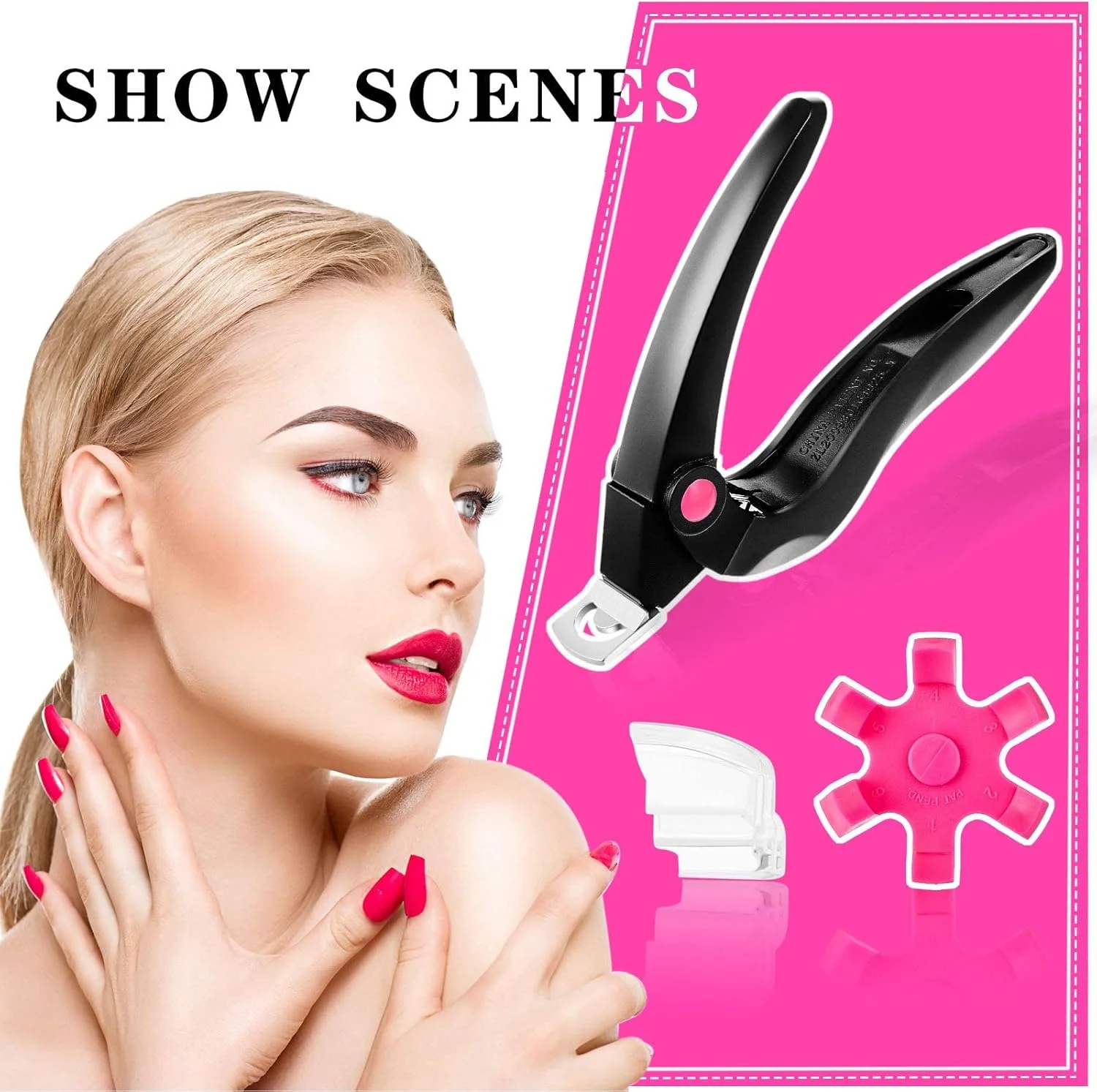 ناخن گیر MAKINGTEC، کاتر نوک اکریلیک برای ناخن های مصنوعی ژلی، پیرایشگر لبه کوتیکول استیل ضد زنگ قابل تنظیم، ابزار مانیکور (مشکی) ناخن گیر MAKINGTEC، کاتر نوک اکریلیک برای ناخن های مصنوعی ژلی، پیرایشگر لبه کوتیکول استیل ضد زنگ قابل تنظیم، ابزار مانیکور (مشکی)