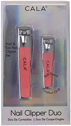 ست دو عددی ناخن گیر مرجانی با روکش نرم کالا ست دو عددی ناخن گیر مرجانی با روکش نرم کالا