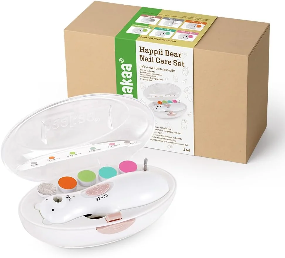 ست سوهان ناخن شارژی خرسی هاآکا هاپی – سوهان ناخن برقی کودک – ناخن گیر/سوهان ناخن کودک – فوق العاده کم صدا و دارای چراغ های LED ست سوهان ناخن شارژی خرسی هاآکا هاپی – سوهان ناخن برقی کودک – ناخن گیر/سوهان ناخن کودک – فوق العاده کم صدا و دارای چراغ های LED