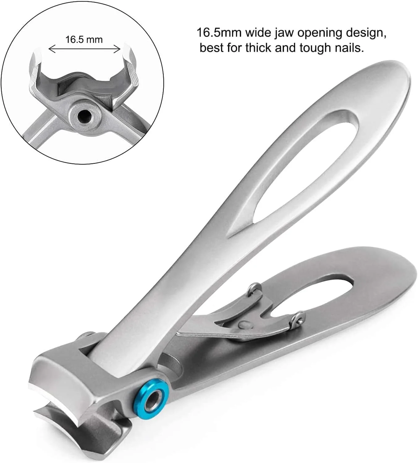 ست ناخن گیر Excefore - دهانه پهن برای ناخن های ضخیم، ناخن گیرهای استیل ضد زنگ سنگین با سوهان ناخن برای سالمندان، مردان، زنان (ست 3 عددی) ست ناخن گیر Excefore - دهانه پهن برای ناخن های ضخیم، ناخن گیرهای استیل ضد زنگ سنگین با سوهان ناخن برای سالمندان، مردان، زنان (ست 3 عددی)
