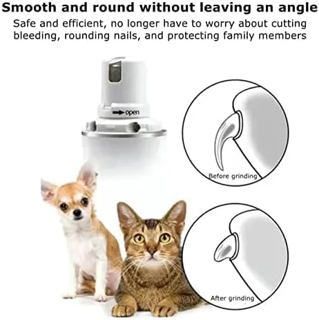 سوهان ناخن سگ Excefore، سوهان ناخن حیوانات خانگی قابل شارژ حرفه ای با 3 سرعت ارتقا یافته، سوهان ناخن بی صدا و ملایم برای سگ ها و گربه ها سوهان ناخن سگ Excefore، سوهان ناخن حیوانات خانگی قابل شارژ حرفه ای با 3 سرعت ارتقا یافته، سوهان ناخن بی صدا و ملایم برای سگ ها و گربه ها