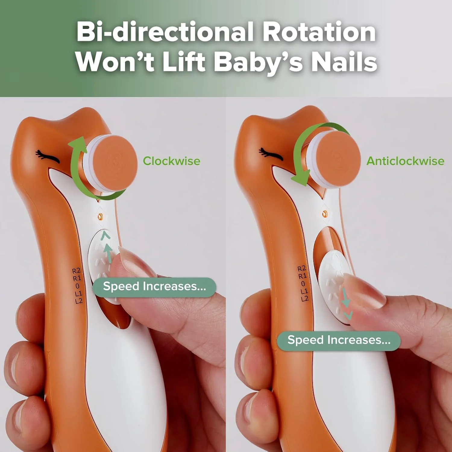 سوهان ناخن برقی کودک هاآکا مناسب نوزادان/کودکان نوپا/کودکان/بزرگسالان، سوهان ناخن برقی کودک با 6 سری تعویضی و جعبه نگهداری سوهان ناخن برقی کودک هاآکا مناسب نوزادان/کودکان نوپا/کودکان/بزرگسالان، سوهان ناخن برقی کودک با 6 سری تعویضی و جعبه نگهداری